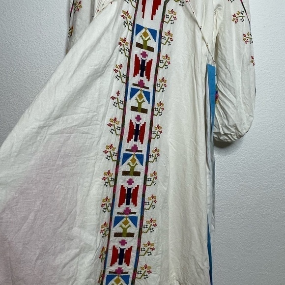 Farm Rio dress maxi embroidered Macaw white NWT sz XL - Picture 4 of 12